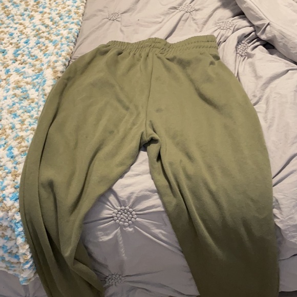 Olive Green Track Pants - Picture 3 of 4